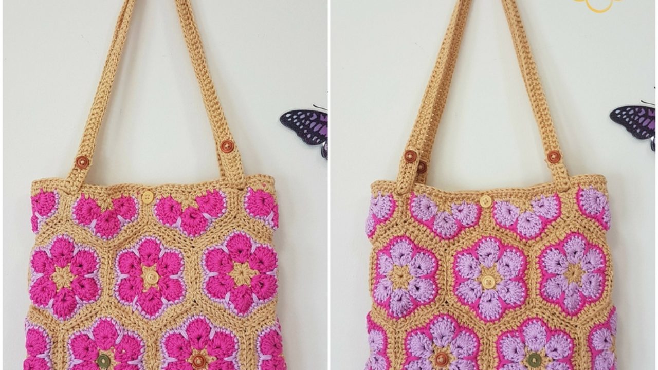 Crochet African Flower Purse – Free Pattern – AllCrafts Free Crafts Update