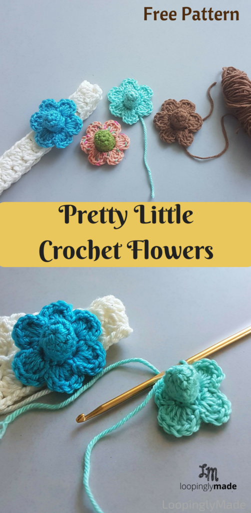 Pretty crochet flowers