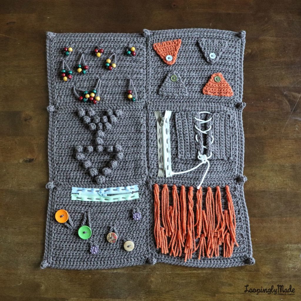 Crochet Along Fidget-Sensory Blanket for Alzheimer's 2.