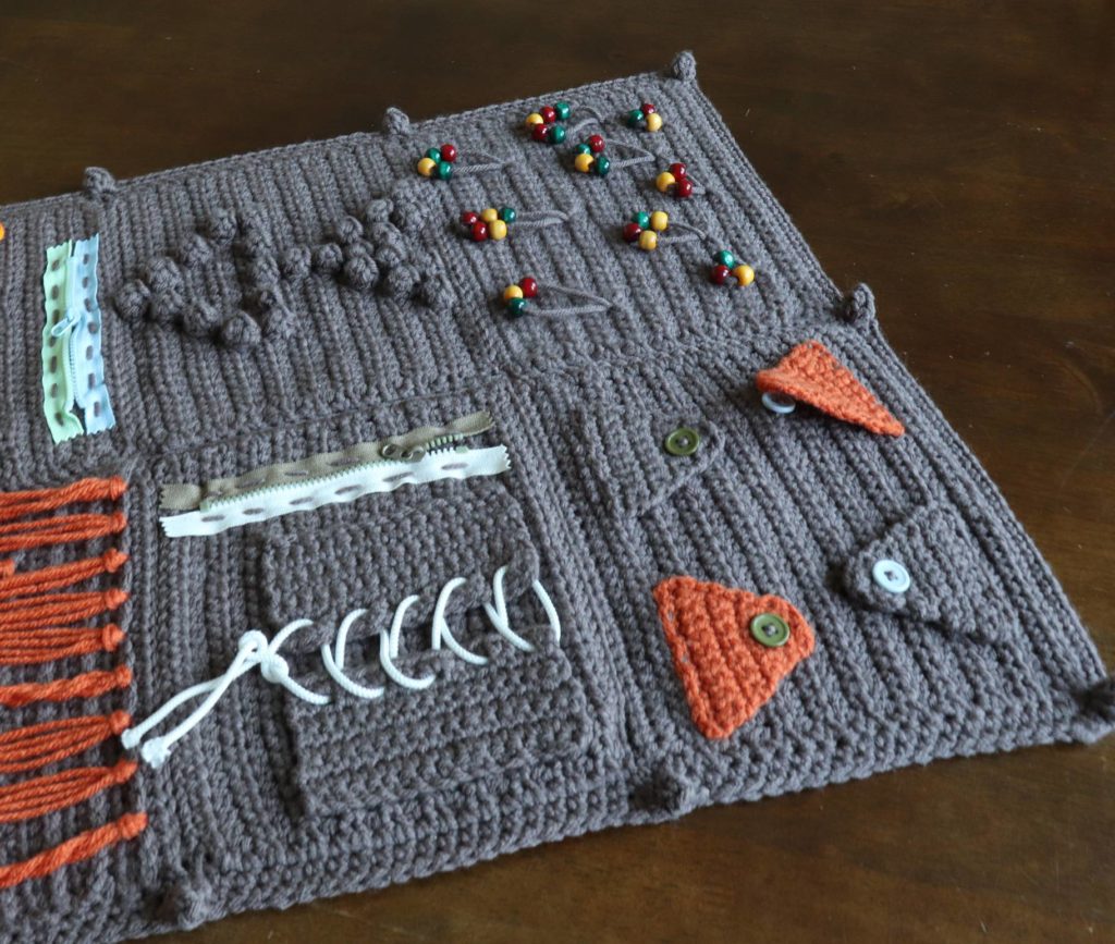 Crochet Along Fidget-Sensory Blanket for Alzheimer's Blocks