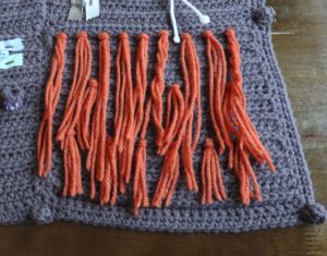 Crochet Along Fidget-Sensory Blanket for Alzheimer's Fringes