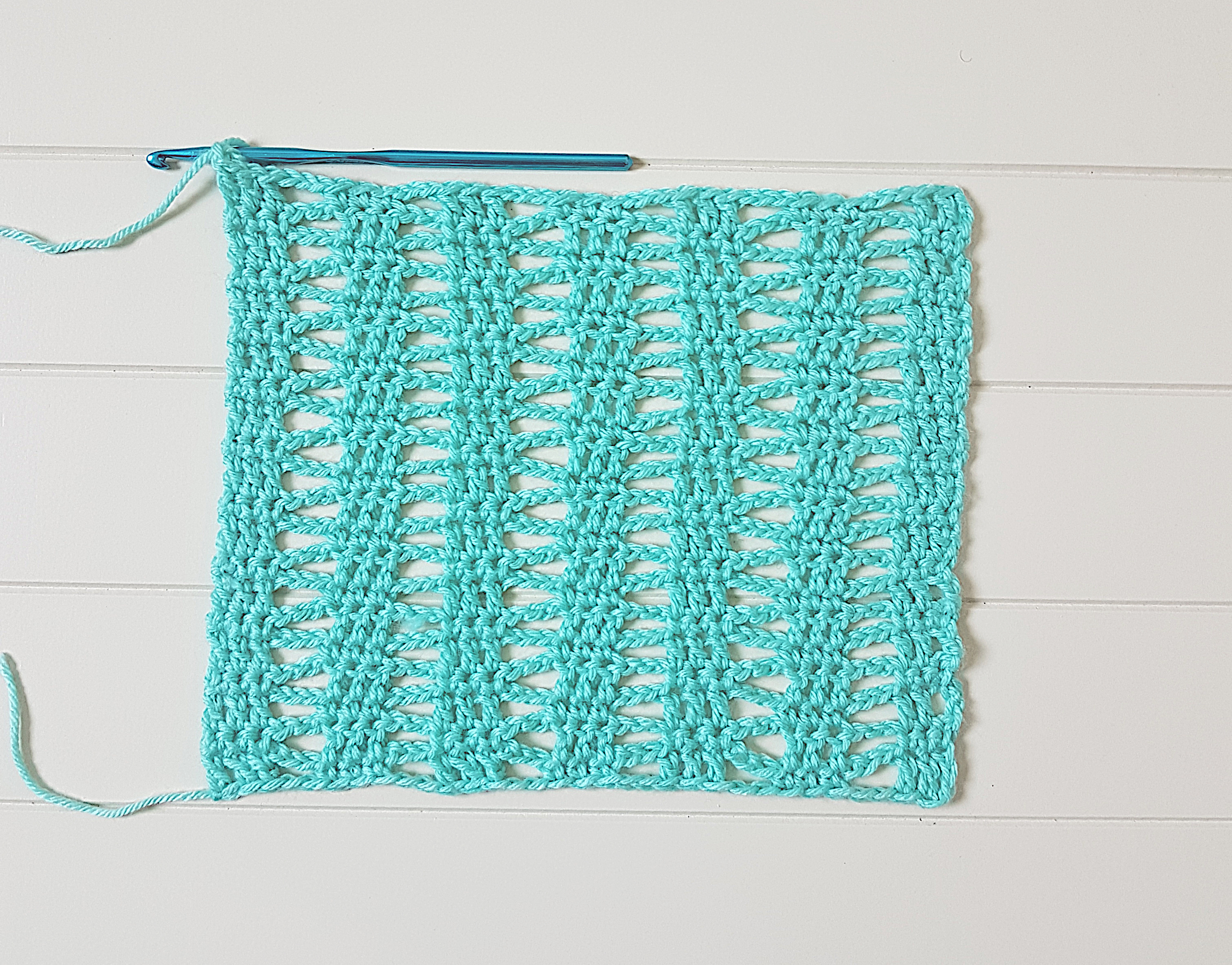 Open Waves Stitch Crochet Pattern Tutorial