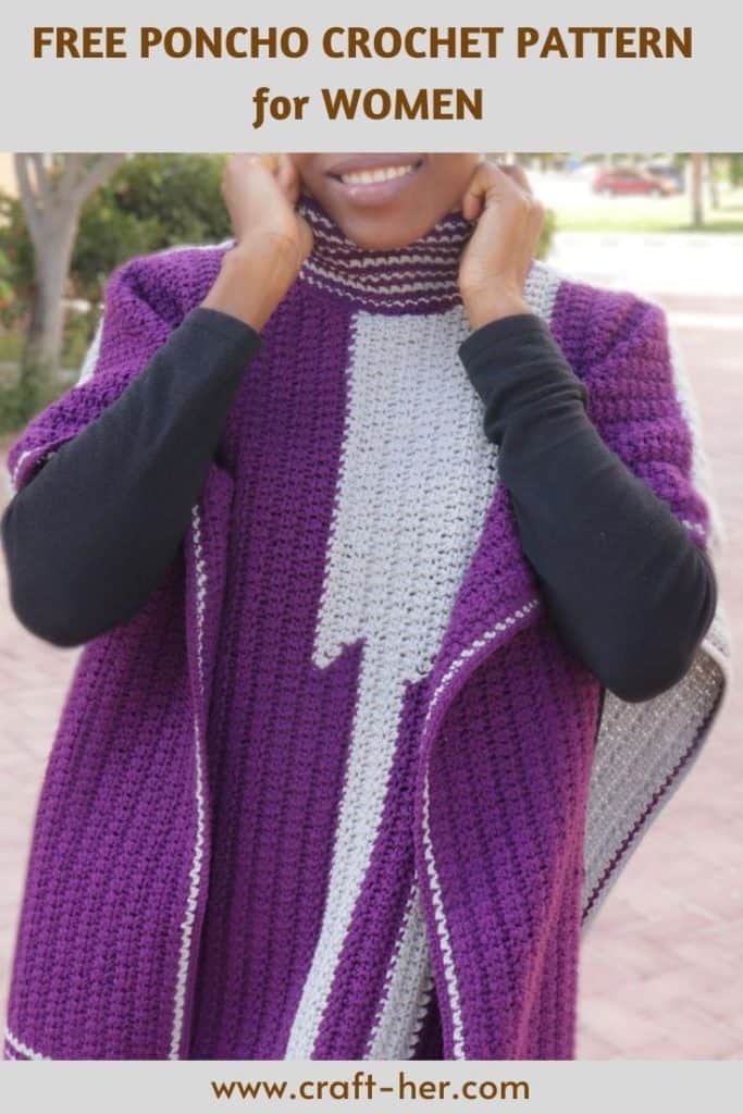 Vesuvius Poncho Crochet Pattern-Pin