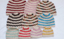 Crochet V-stitch beanie