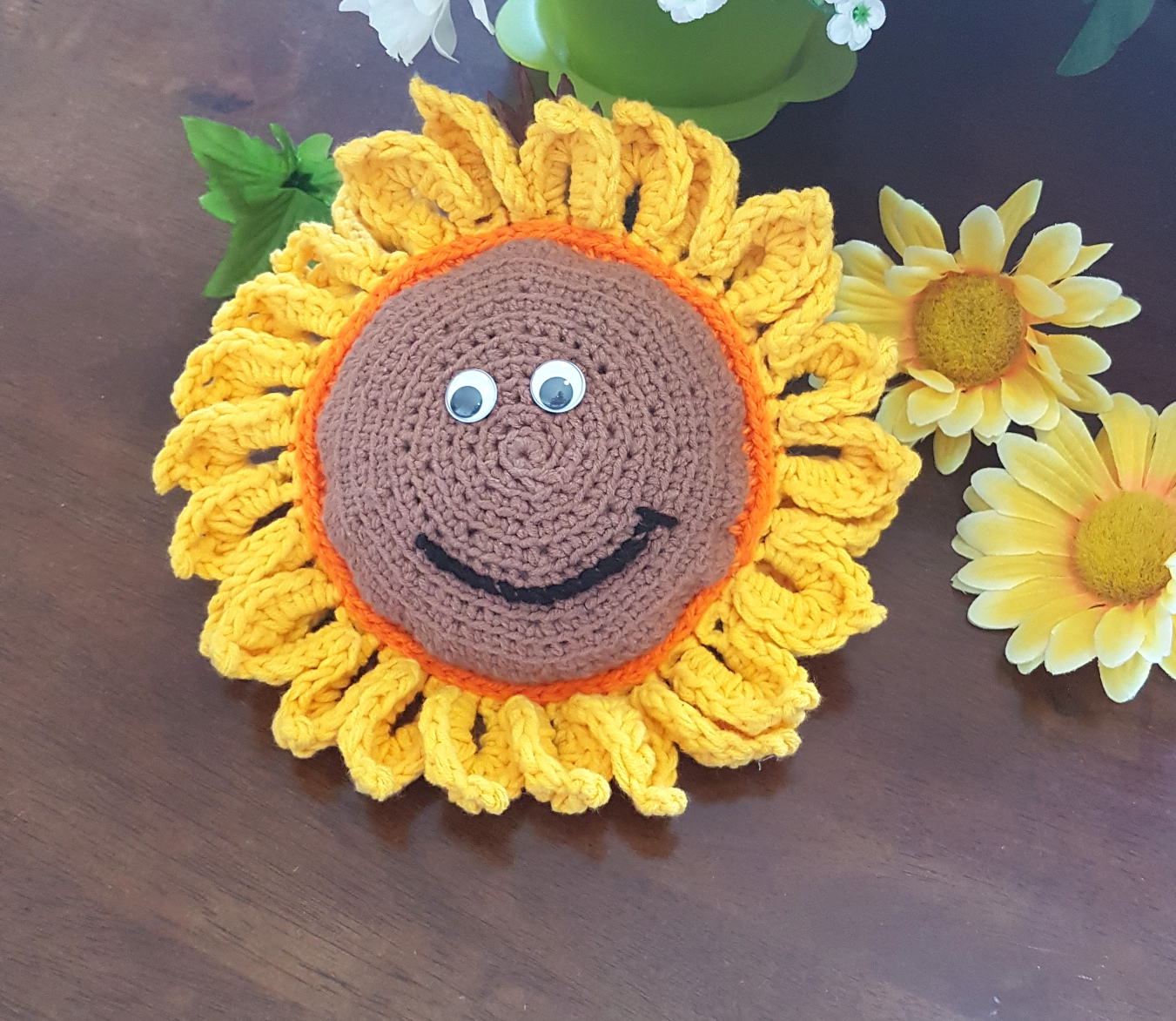 Crochet Sunflower Amigurumi Free Pattern